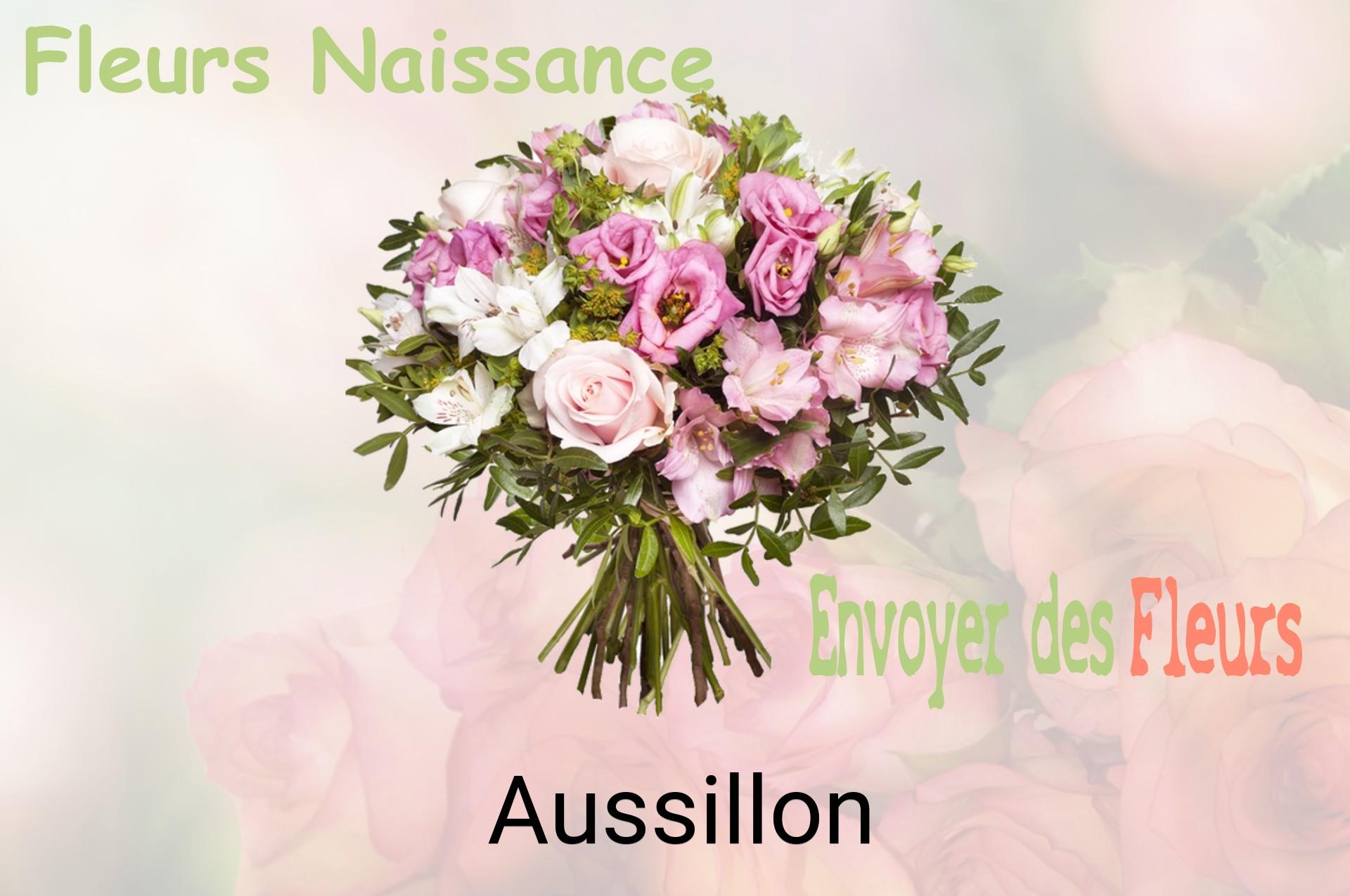 Bouquet de fleurs de naissance livré à Aussillon